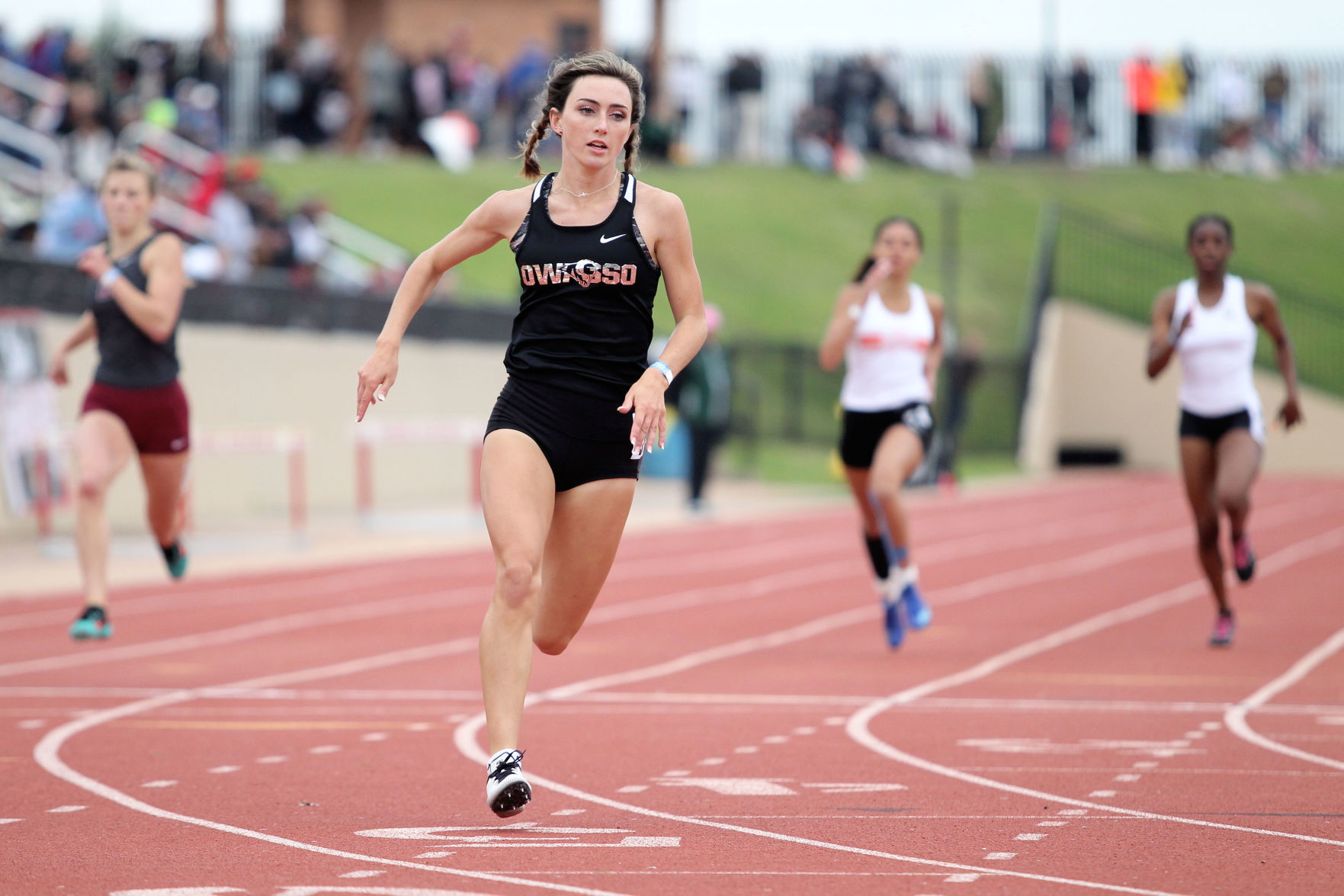 First team, 400m: Levi Gladd, Owasso
